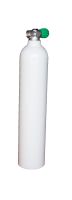 Aluminium  Flasche 3 L - 7 L mit Rebreather Ventil 7 Liter Dirty Beast|Luft G5-8