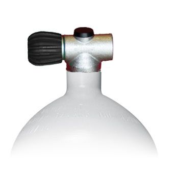 Mono Stahlflasche 2 Liter - 8,5 Liter , 230 Bar, Rebreather Ventil G5/8