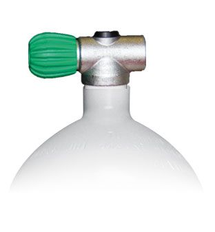 Mono Stahlflasche 2 Liter - 8.5 Liter, 230 Bar Rebreather Ventil M26