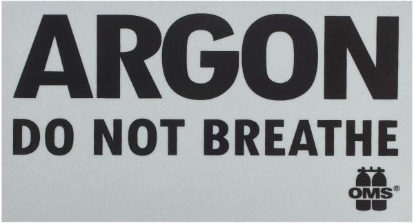 ARGON: DO NOT BREATHE Aufkleber (Stk.)
