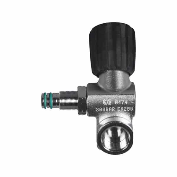 Second Outlet, DIN for Mono Valve 300 bar - LEFT - incl. rubber knob