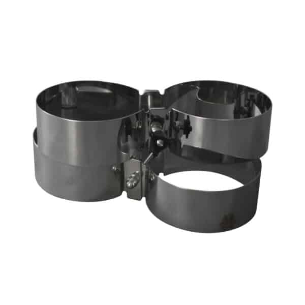 OMS Stainless steel clamp set 140 mm