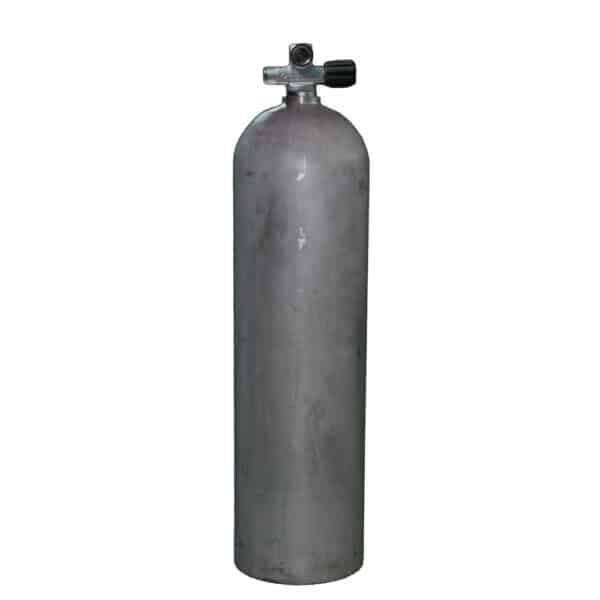 11.1 Liter 80cf AL-Can Aluminum 207 Bar Right expandable valve inclusive Blind Plug
