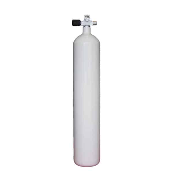 8.5 Liter Steel 230 Bar Left expandable valve inclusive Blind Plug