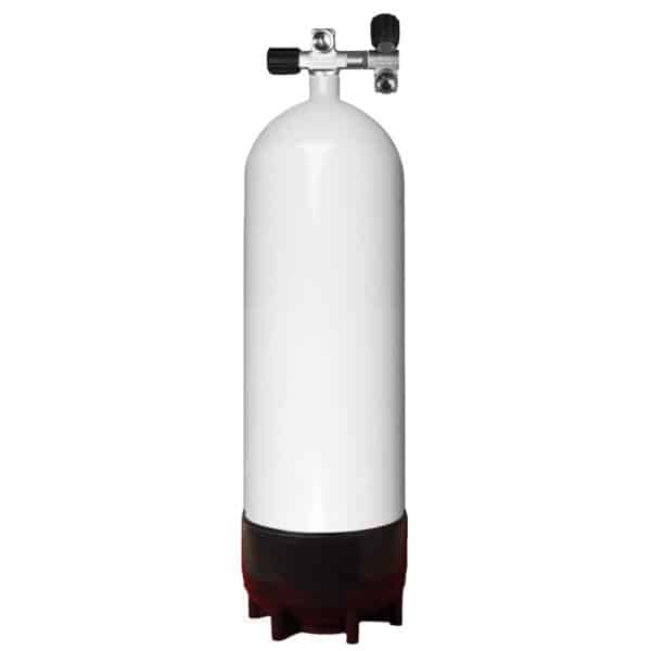 20 Liter Steel 230 Bar Left expandable valve inclusive 2nd Outlet