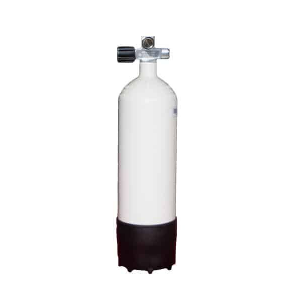 5 Liter Steel Single 230 Bar with Left expandable valve inclusive Blind Plug