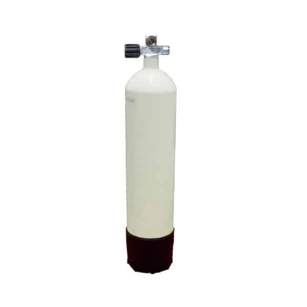 7 Liter Steel Single 230 Bar with Left expandable valve inclusive Blind Plug