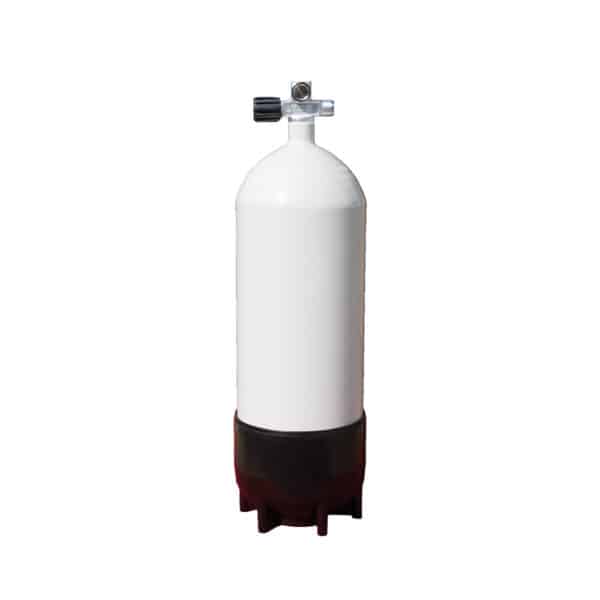 15 Liter Steel Single 230 Bar with Left expandable valve inclusive Blind Plug