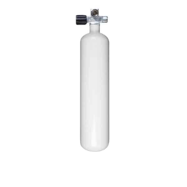 3 Liter Steel Single 230 Bar 114 mm with Left expandable valve inclusive Blind Plug