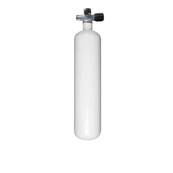 3 Liter Steel Single 230 Bar 114 mm with Right expandable valve inclusive Blind Plug