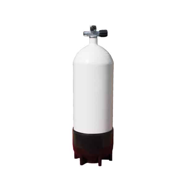 15 Liter Steel Single 230 Bar with Right expandable valve inclusive Blind Plug