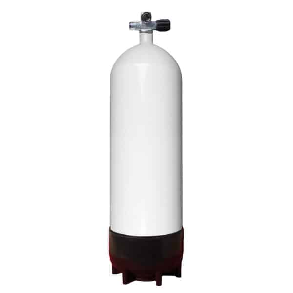 18 Liter Steel Single 230 Bar with Right expandable valve inclusive Blind Plug