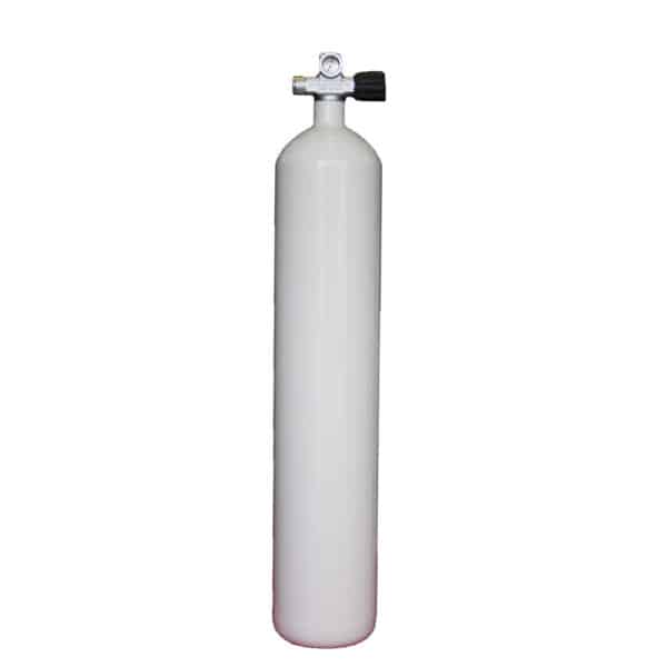 8.5 Liter Steel Single 230 Bar with Right expandable valve inclusive Blind Plug