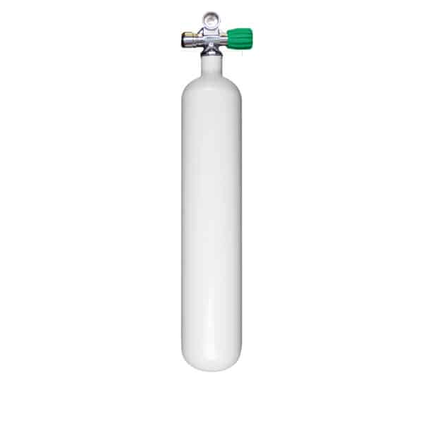 3 Liter Steel Single 230 Bar with Right expandable valve inclusive Blind Plug M26/Eu-Nitrox