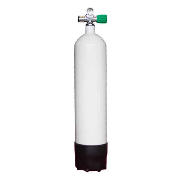 8.5 Liter Steel Single 230 Bar with Right expandable valve inclusive Blind Plug M26/Eu-Nitrox