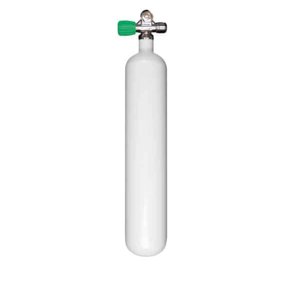 3 Liter Steel Single 230 Bar with Left expandable valve inclusive Blind Plug M26/EU-Nitrox