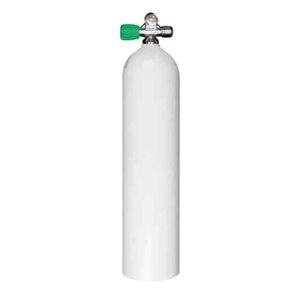7 Liter Aluminum Single 200 Bar with Left expandable valve inclusive Blind Plug M26/EU-Nitrox