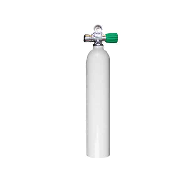 3 Liter Aluminum Single 230 Bar with Right expandable valve inclusive Blind Plug M26/Eu-Nitrox