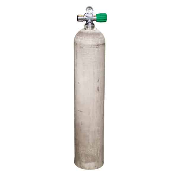 5.7 Liter 40cf Aluminum Single 207 Bar with Right expandable valve inclusive Blind Plug M26/Eu-Nitrox