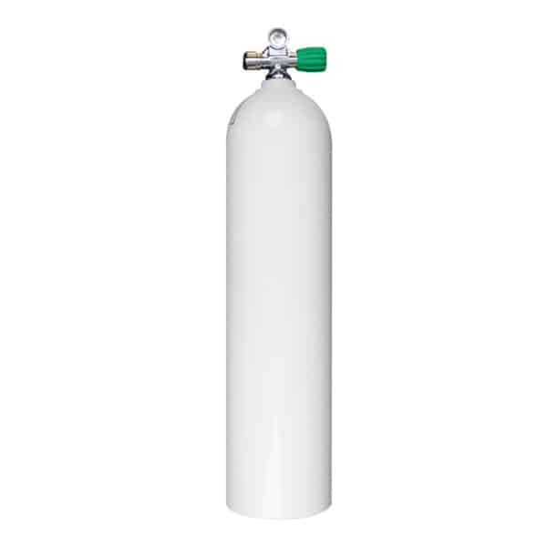 7 Liter Aluminum Single 230 Bar with Right expandable valve inclusive Blind Plug M26/Eu-Nitrox