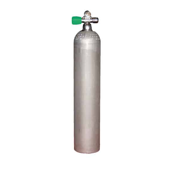 5.7 Liter 40cf Aluminum Single 207 Bar with Left expandable valve inclusive Blind Plug