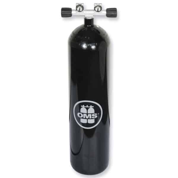 12 Liter long Steel Single 230 Bar with Twin-Valve with 2 fixed Outlets