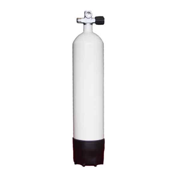 8.5 Liter Steel Single 230 Bar with Right expandable valve inclusive Blind Plug