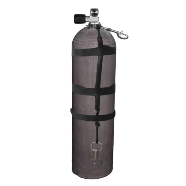 11.1 Liter 80cf MES Aluminum Single 207 Bar with Mono G5/8 Valve incl. Rigging Kit