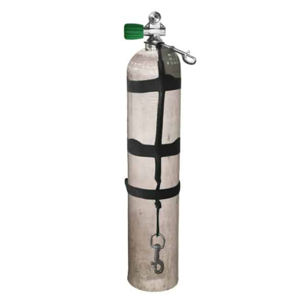 5.7 Liter 40cf Aluminum Single 207 Bar with Mono M26/EU-Nitrox Valve incl. Rigging Kit
