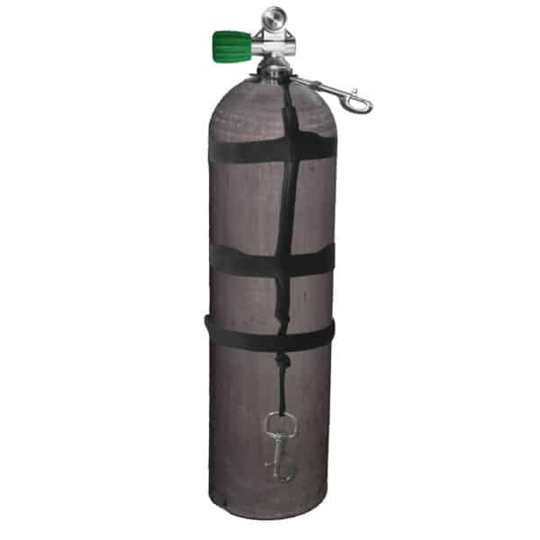 11.1 Liter 80cf Aluminum Single 207 Bar with Mono M26/EU-Nitrox Valve incl. Rigging Kit