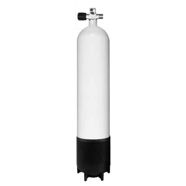8.5 Liter Steel Single 230 Bar with Left expandable valve inclusive Blind Plug