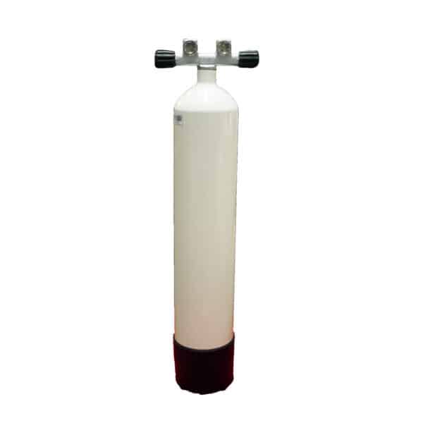 8.5 Liter Steel Single 230 Bar with Twin-Valve with 2 fixed Outlets