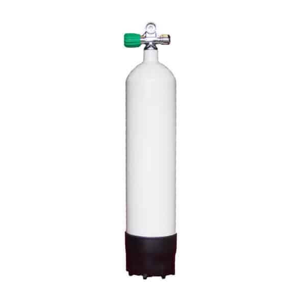 8.5 Liter Steel Single 230 Bar with Left expandable valve inclusive Blind Plug M26/EU-Nitrox
