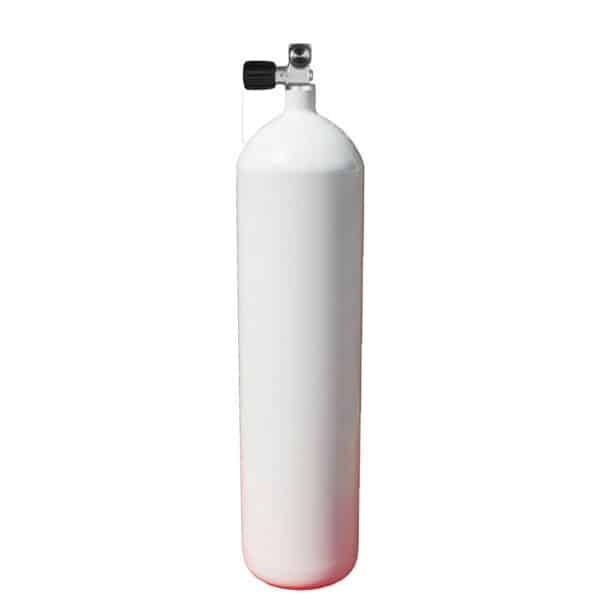 12 Liter long Steel Single 230 Bar with Mono G5/8 Valve