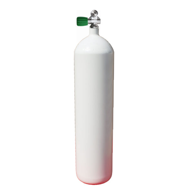 12 Liter long Steel Single 230 Bar with Mono M26/EU-Nitrox Valve