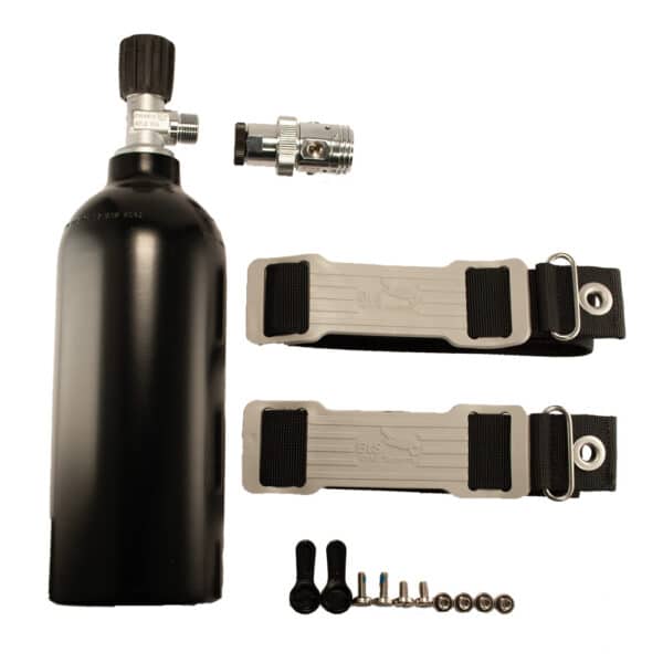 Drysuit Inflation Set 1.5 Liter for Installation on Backplate W21/8 Argon Valve - Image 2