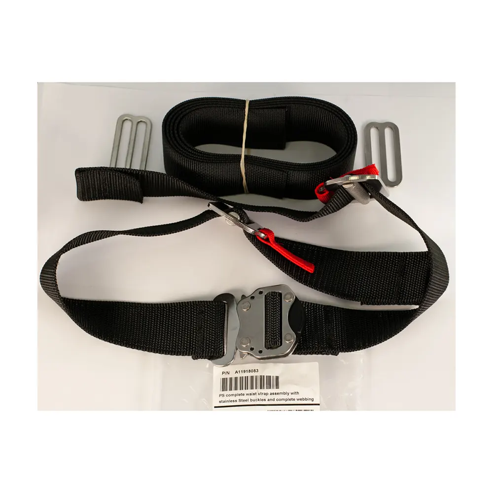 PS complete waist strap assambly with stainles Steel buckles and complete webbing