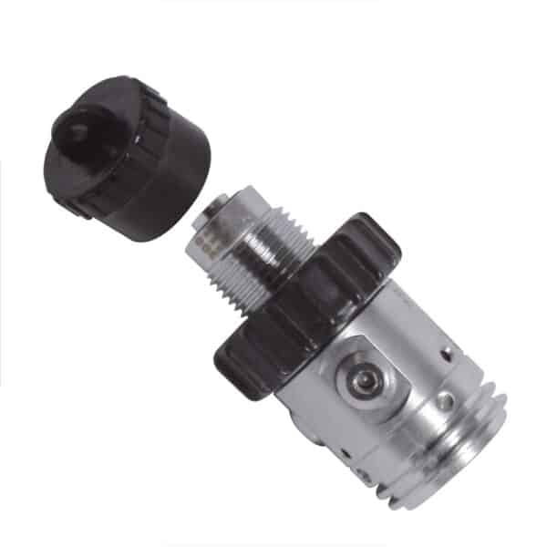 Compact 1st Stage with integrated overpressure valve, G 5/8" thread, 300 bar, 1 HP port